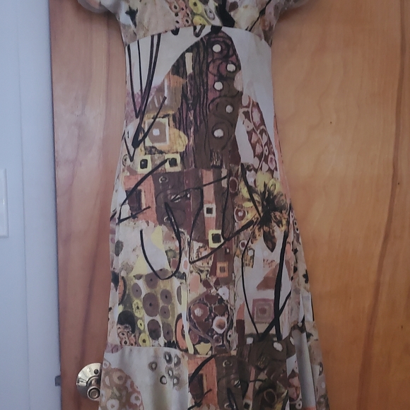 Gorgeous FUZZI JEAN PAUL GAULTIER ARTSY PRINT DRES - Picture 5 of 6